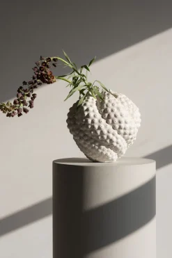 KARE Deko Vase Anemone Weiß 37cm