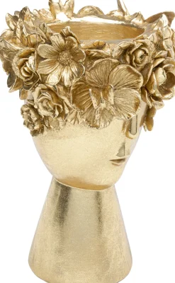 KARE Deko Vase Flowercrown Gold 20cm
