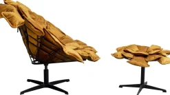 KARE Drehsessel + Hocker Blossom