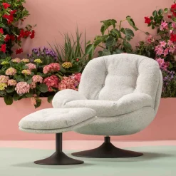 KARE Drehsessel + Hocker Stanford