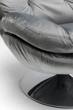KARE Drehsessel Cosy Grau