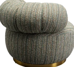 KARE Drehsessel Couture Stripes Blau