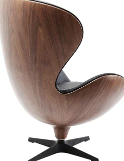 KARE Drehsessel Lounge Black Walnut
