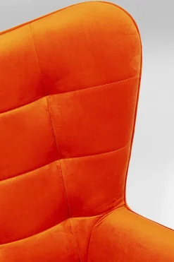 KARE Drehsessel Oscar Velvet Orange