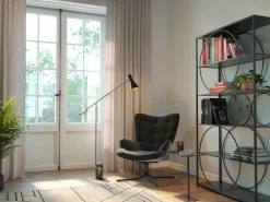 KARE Drehsessel Oscar Velvet Schwarz