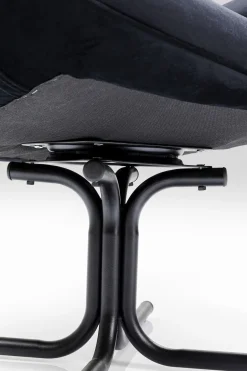 KARE Drehsessel Oscar Velvet Schwarz