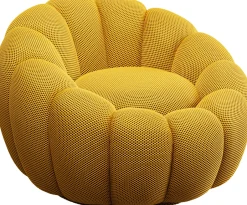 KARE Drehsessel Peppo Bloom Gelb