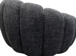 KARE Drehsessel Peppo Bloom Melange Schwarz