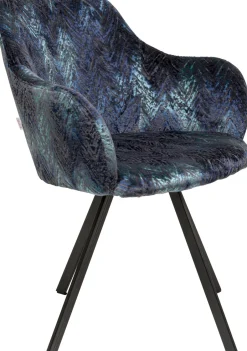 KARE Drehstuhl Coco Hugs Keops Blau Limited