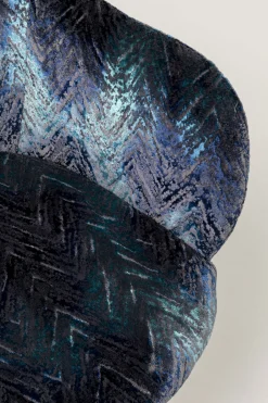 KARE Drehstuhl Coco Hugs Keops Blau Limited