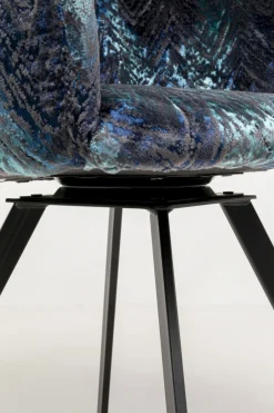 KARE Drehstuhl Coco Hugs Keops Blau Limited