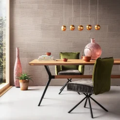 KARE Drehstuhl mit Armlehnen Chelsea Grün