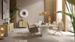 KARE Drehstuhl mit Armlehnen Liverpool Greige