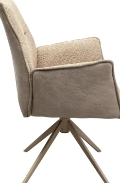 KARE Drehstuhl mit Armlehnen Liverpool Greige