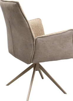 KARE Drehstuhl mit Armlehnen Liverpool Greige