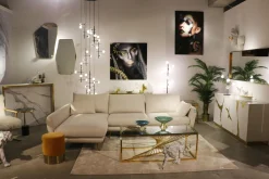 KARE Ecksofa Amalfi Links Creme 275cm