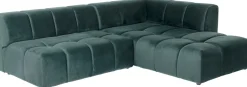 KARE Ecksofa Belami Velvet Dunkelgrün Rechts 265cm