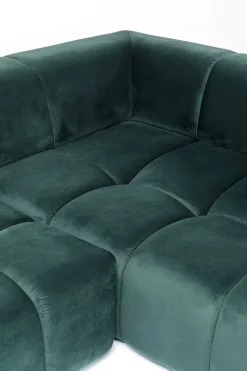 KARE Ecksofa Belami Velvet Dunkelgrün Rechts 265cm