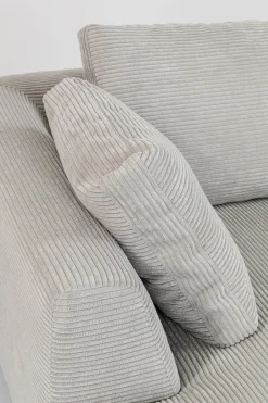 KARE Ecksofa Gianni Cord Grau Links