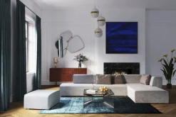 KARE Ecksofa Infinity Atlanta Grau Rechts