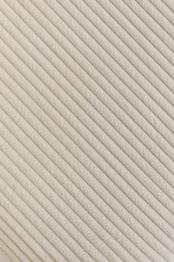 KARE Ecksofa Infinity Ottomane Cord Creme Rechts