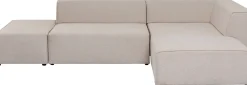 KARE Ecksofa Infinity Ottomane Creme Rechts