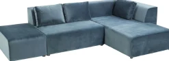 KARE Ecksofa Infinity Velvet Ocean Rechts