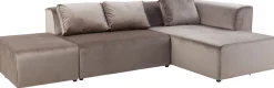 KARE Ecksofa Infinity Velvet Taupe Rechts