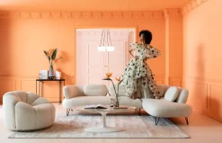 KARE Ecksofa Peppo Weiß