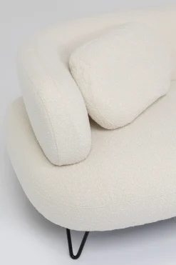 KARE Ecksofa Peppo Weiß