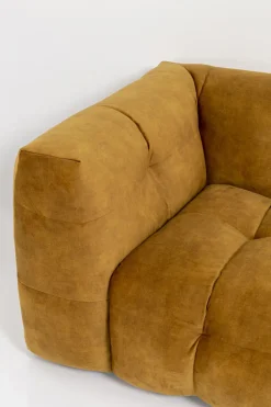 KARE Ecksofa Salamanca Goldbraun Rechts