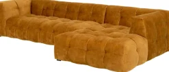 KARE Ecksofa Salamanca Goldbraun Rechts