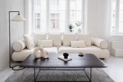 KARE Ecksofa Splendido Creme Links 327cm