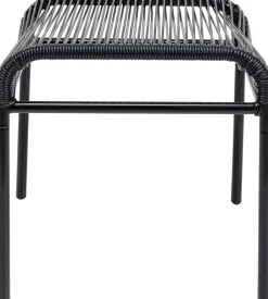 KARE Fußhocker Acapulco Mono Schwarz