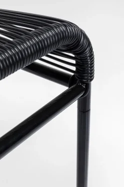 KARE Fußhocker Acapulco Mono Schwarz