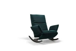 KARE Funktionssessel Rockfrog breit Stoff Lounge petrol