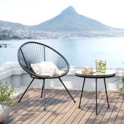 KARE Gartenset Acapulco 2tlg Schwarz