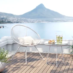 KARE Gartenset Acapulco 2tlg Weiß