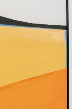 KARE Gerahmtes Bild Abstract Shapes Orange 73x143cm