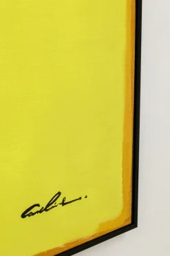 KARE Gerahmtes Bild Abstract Shapes Gelb 113x113cm