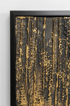 KARE Gerahmtes Bild Abstract Schwarz 80x120cm