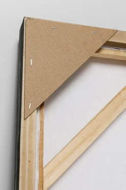 KARE Gerahmtes Bild Dust Blau 100x100cm