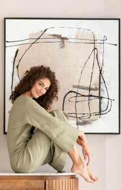 KARE Gerahmtes Bild Dust Grau 100x100cm