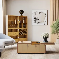 KARE Gerahmtes Bild Dust Grau 100x100cm