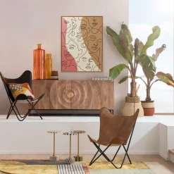 KARE Gerahmtes Bild Faccia Arte Tri Colore 90x120cm