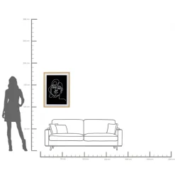 KARE Gerahmtes Bild Faccia Arte Woman 60x80cm