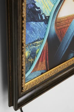 KARE Gerahmtes Bild LED Art Lady 80x100cm