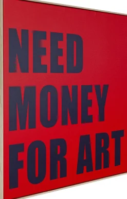 KARE Gerahmtes Bild Need Money 80x80cm
