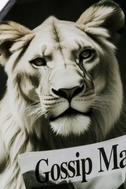 KARE Glasbild Bath Löwin 60x80cm