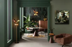 KARE Glasbild Drinking Monkey 100x100cm